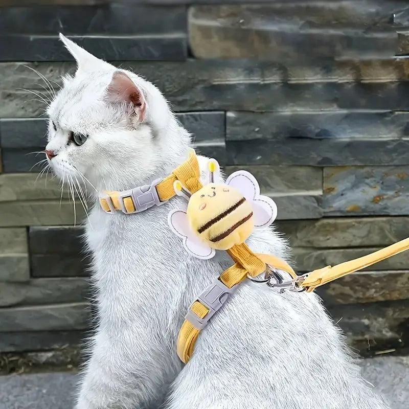 AscentPets Bee Cat Harness + Leash Combo - Ascent Pets