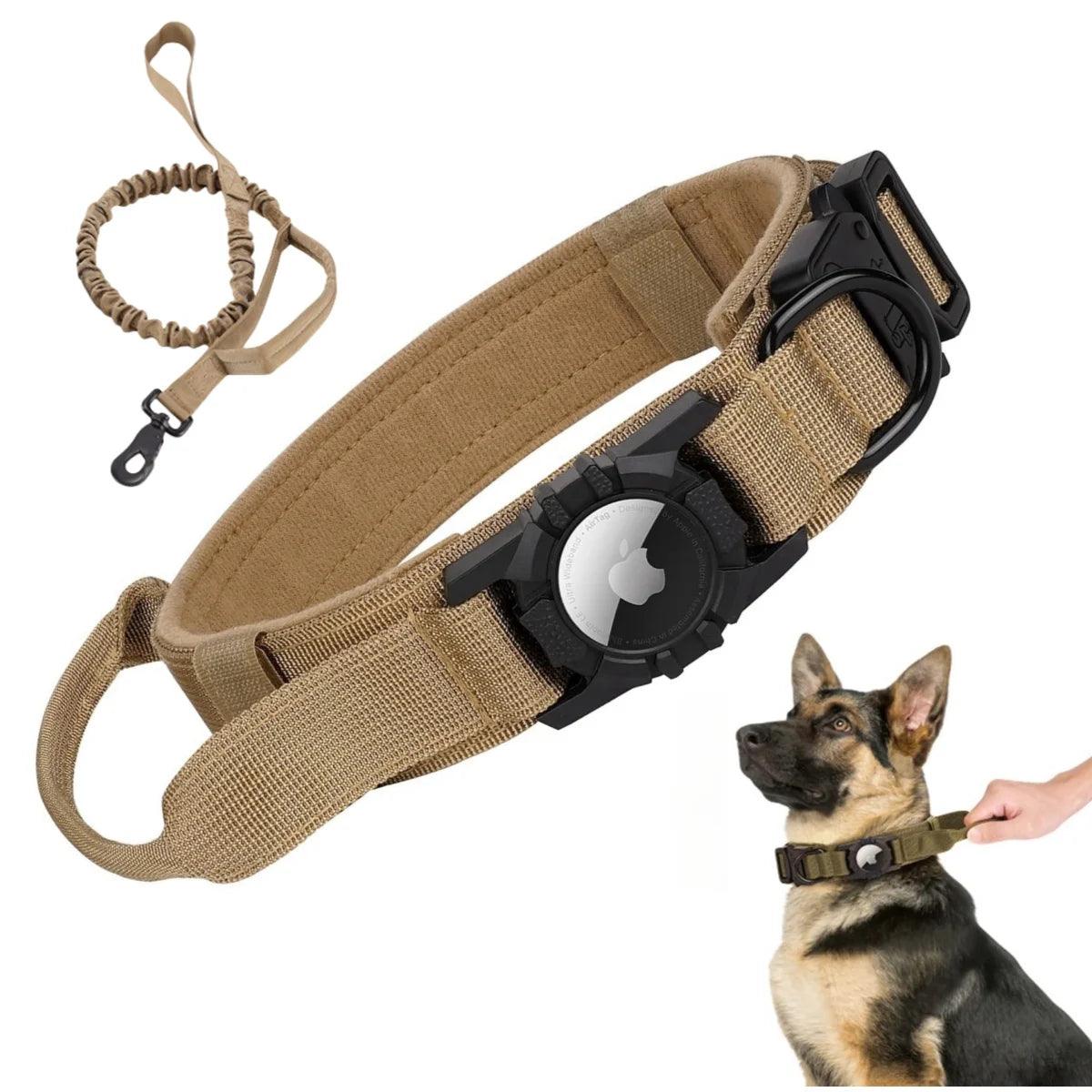 AscentPets Tactical AirTag Dog Collar + Leash Combo - Ascent Pets