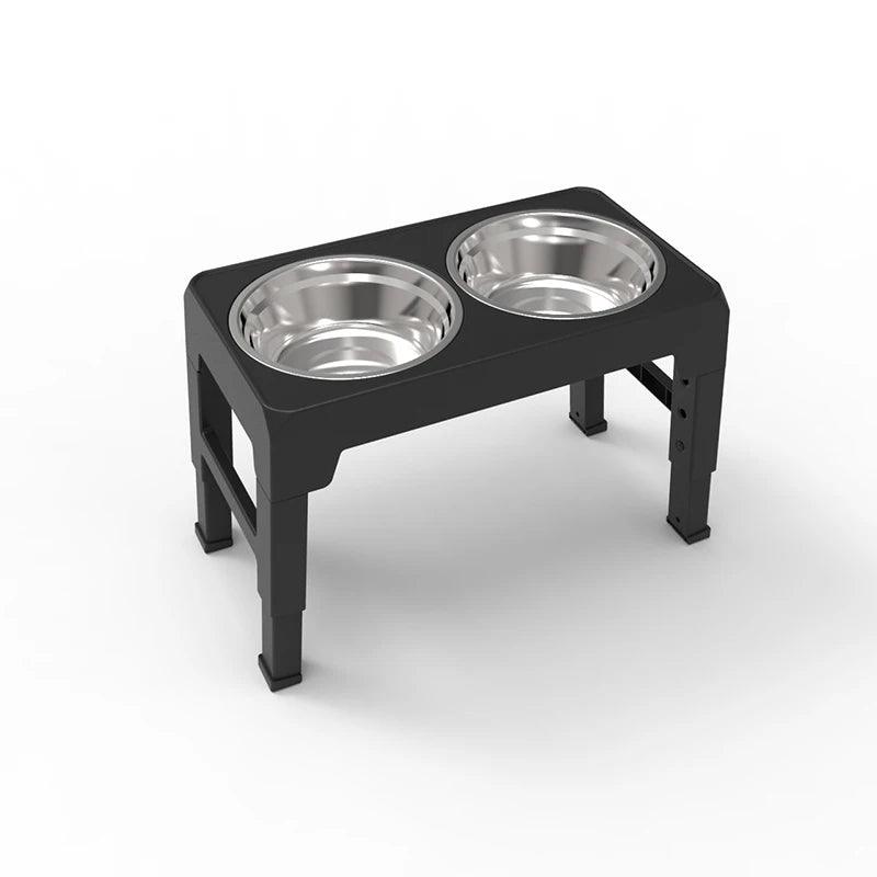 AscentPets Adjustable Elevated Dog Bowl Stand (with Bowls) - Ascent Pets