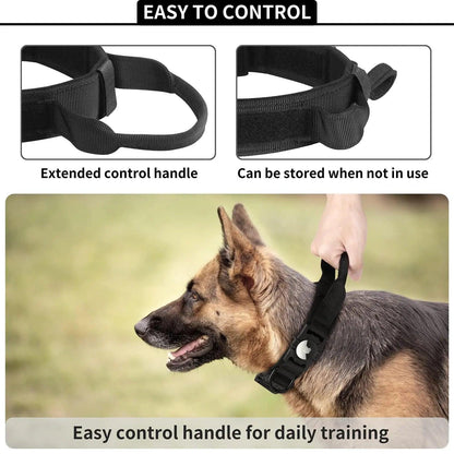 AscentPets Tactical AirTag Dog Collar + Leash Combo - Ascent Pets