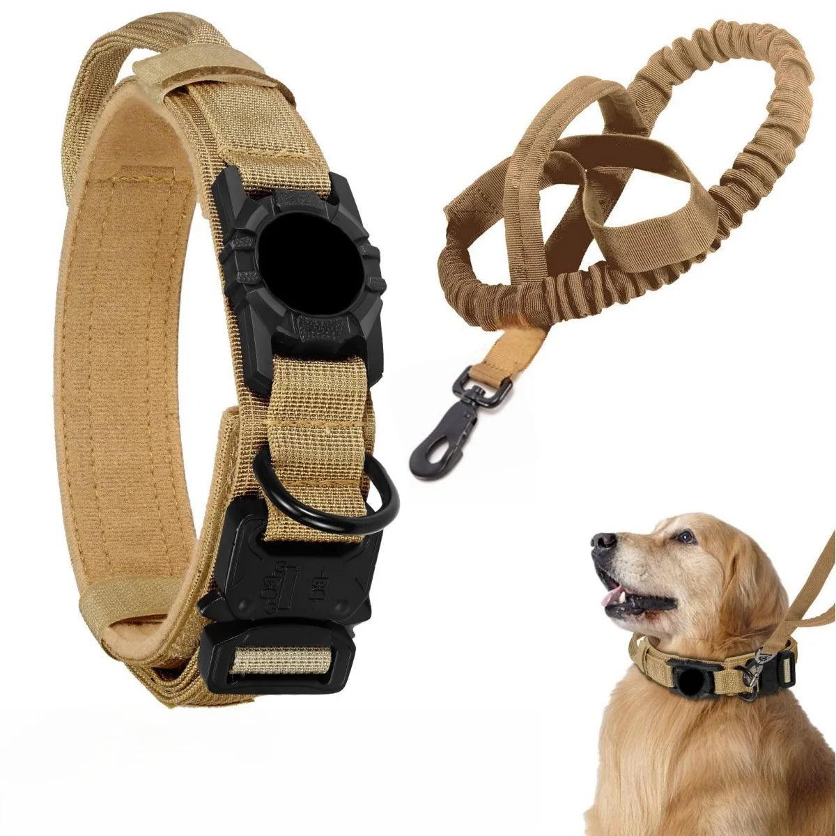 AscentPets Tactical AirTag Dog Collar + Leash Combo - Ascent Pets