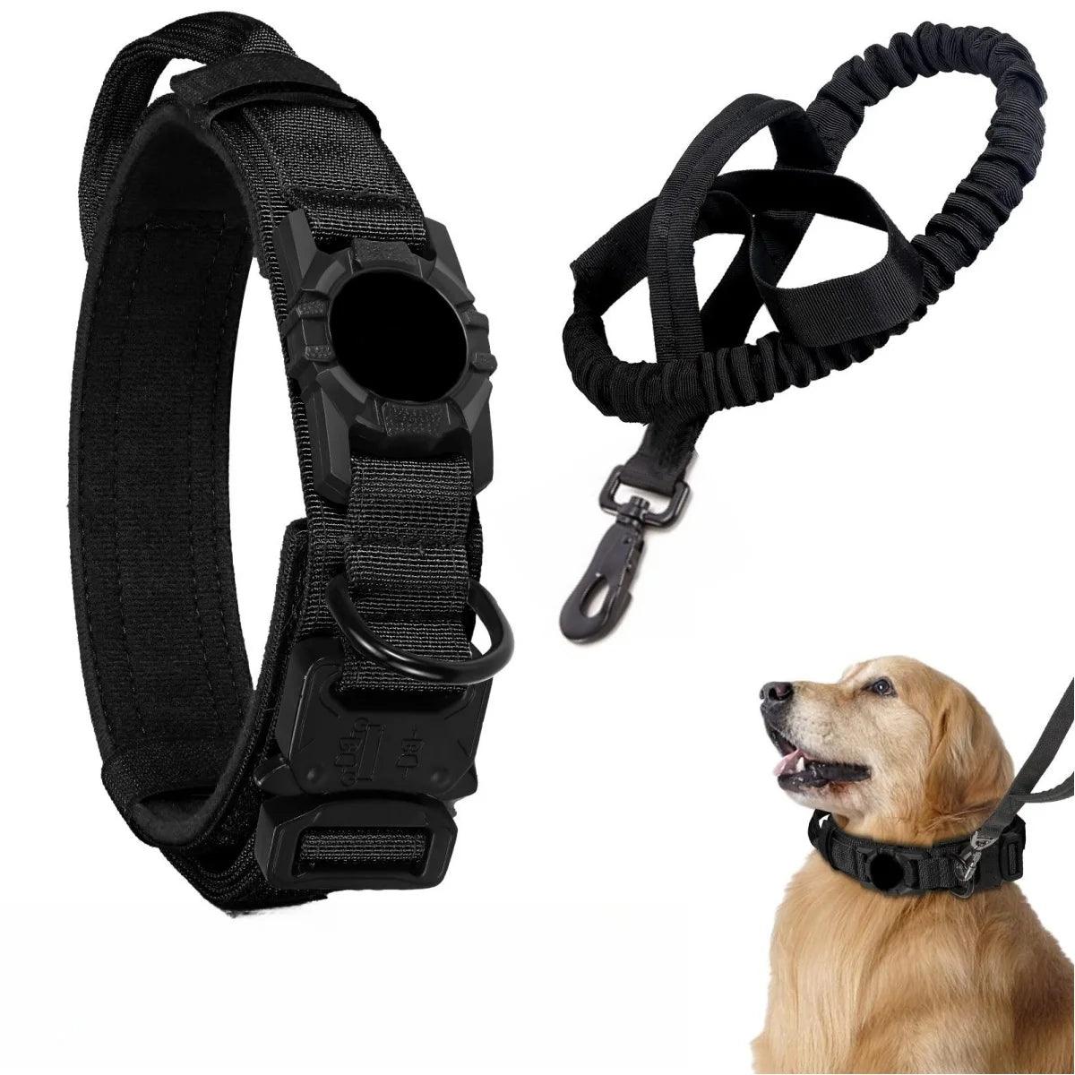 AscentPets Tactical AirTag Dog Collar + Leash Combo - Ascent Pets