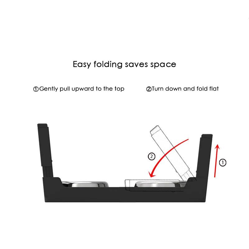 AscentPets Adjustable Elevated Dog Bowl Stand (with Bowls) - Ascent Pets